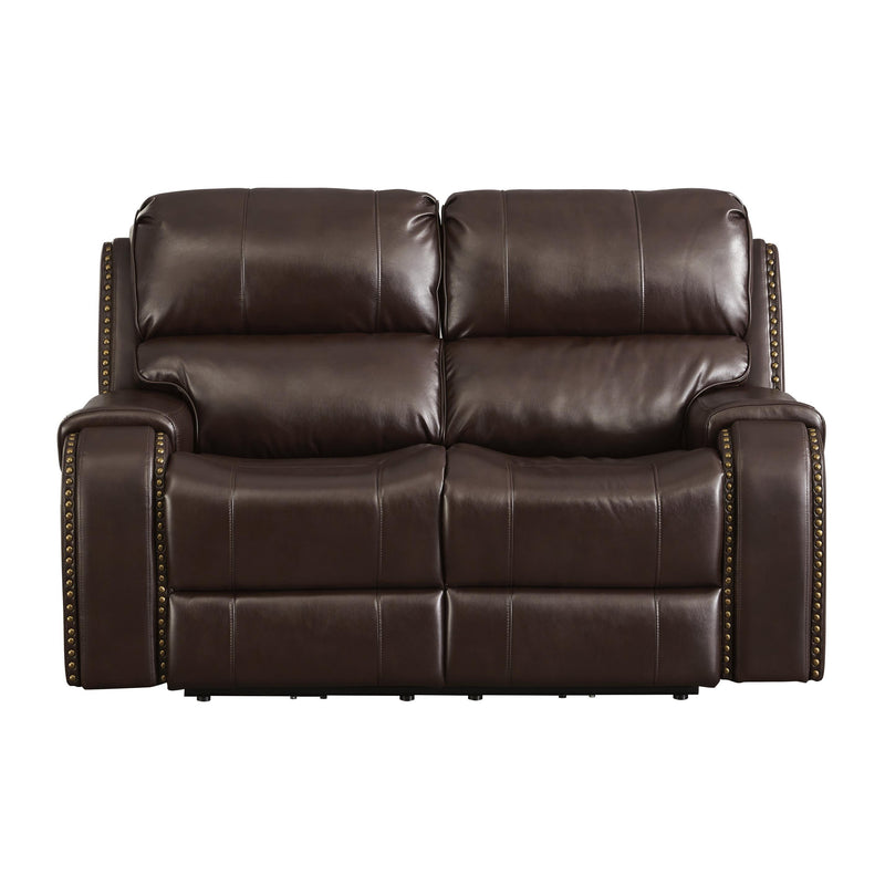 Signature Design by Ashley Latimer Power Reclining Leather Look Loveseat 6700518 IMAGE 3
