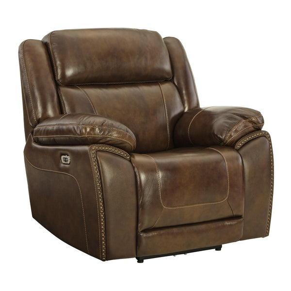 Signature Design by Ashley Trambley Power Leather Match Recliner U1020013 IMAGE 1