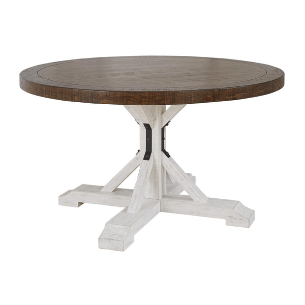 Signature Design by Ashley Round Valebeck Dining Table with Pedestal Base D546-50T/D546-50B IMAGE 1