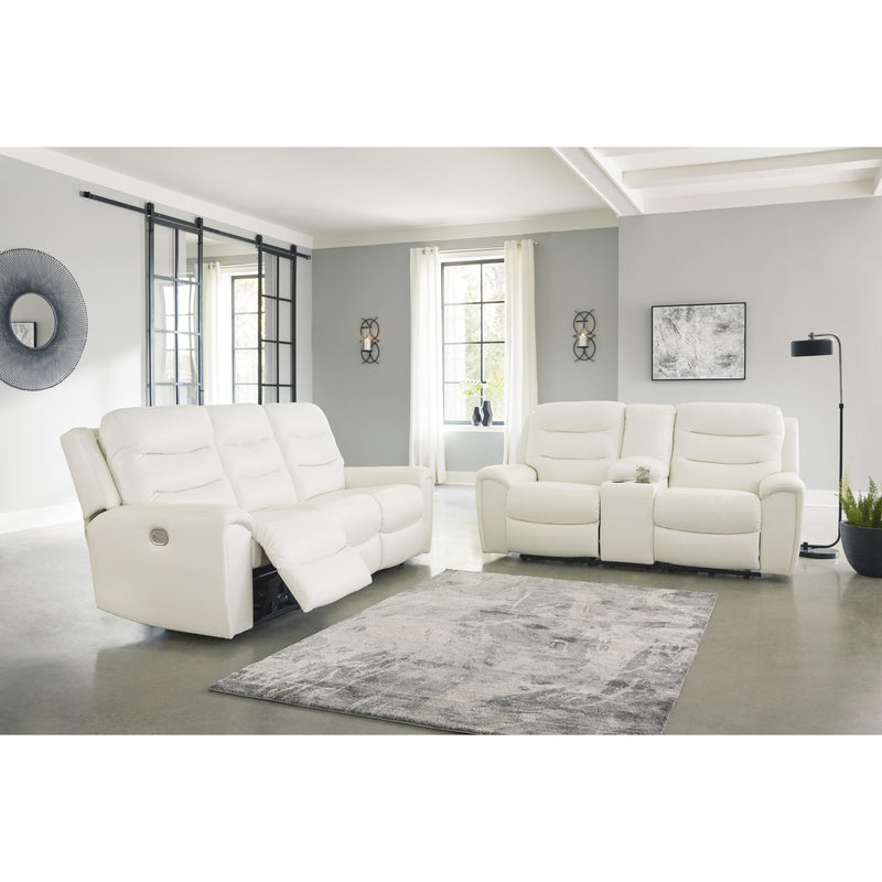 Signature Design by Ashley Warlin Power Reclining Leather Look Sofa 6110415 IMAGE 13