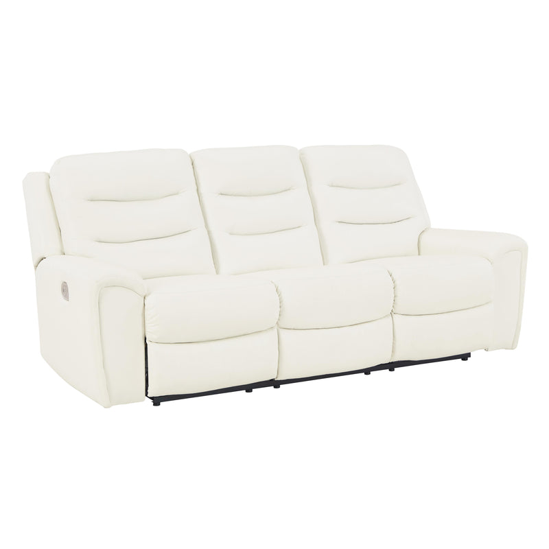Signature Design by Ashley Warlin Power Reclining Leather Look Sofa 6110415 IMAGE 1