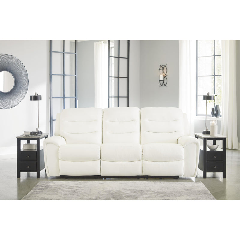 Signature Design by Ashley Warlin Power Reclining Leather Look Sofa 6110415 IMAGE 6