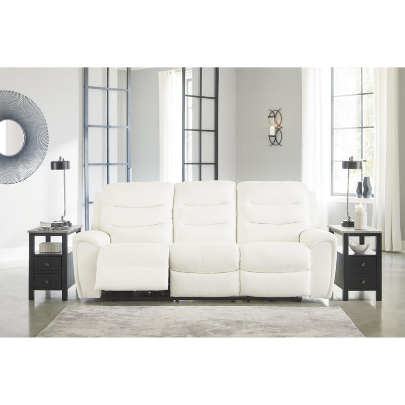 Signature Design by Ashley Warlin Power Reclining Leather Look Sofa 6110415 IMAGE 7