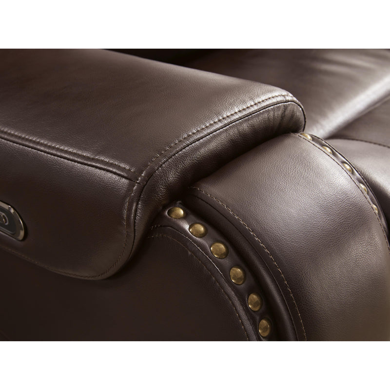 Signature Design by Ashley Latimer Power Reclining Leather Look Sofa 6700515 IMAGE 8