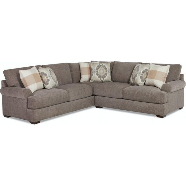 Klaussner Gaylord Fabric 2 pc Sectional Gaylord KE24000 SECT Sectional - Huey Pewter IMAGE 1