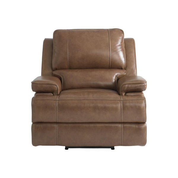 Bassett Club Level Power Leather Recliner with Wall Recline 3729-POU IMAGE 1