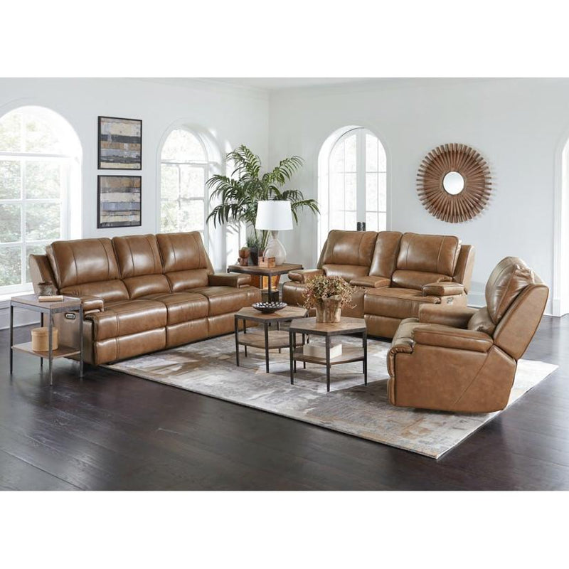 Bassett Club Level Power Leather Recliner with Wall Recline 3729-POU IMAGE 6