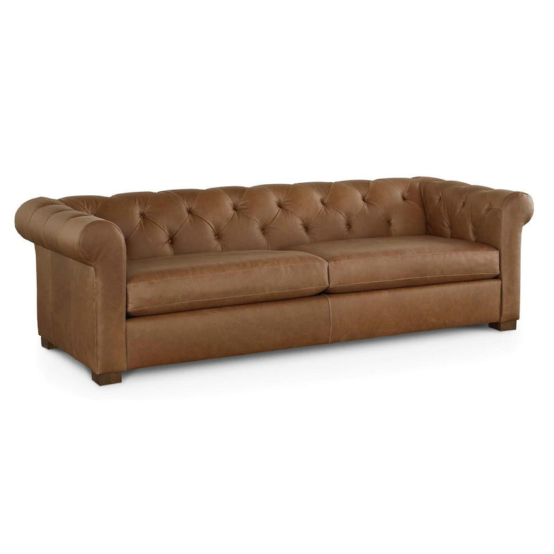 Bassett Benchmade Stationary Leather Sofa 3133-62L 7230-18 IMAGE 2