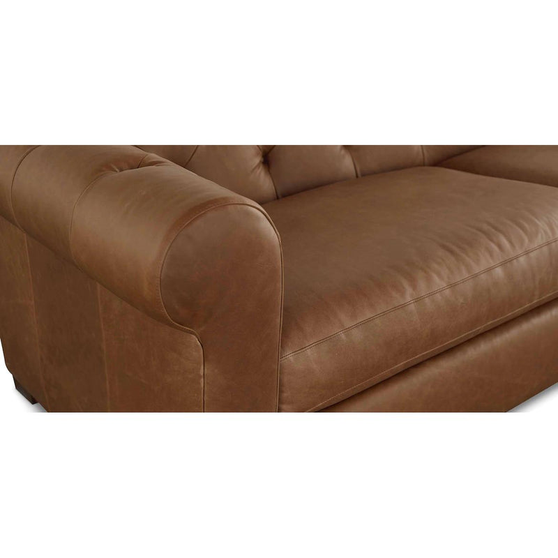 Bassett Benchmade Stationary Leather Sofa 3133-62L 7230-18 IMAGE 6