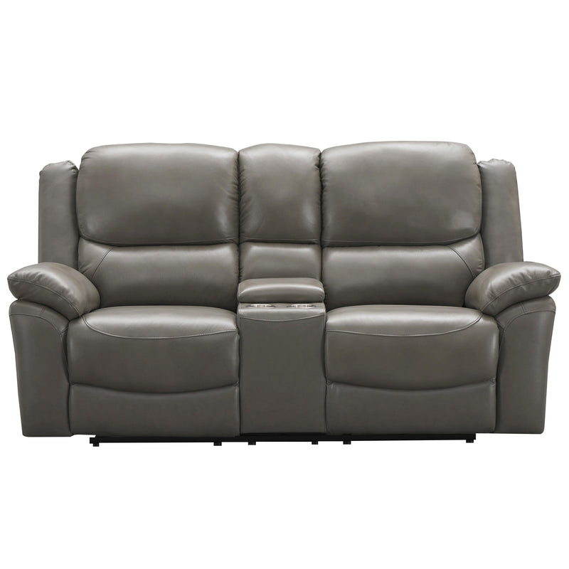 Signature Design by Ashley Faust Power Reclining Leather Match Loveseat U6570296 IMAGE 3
