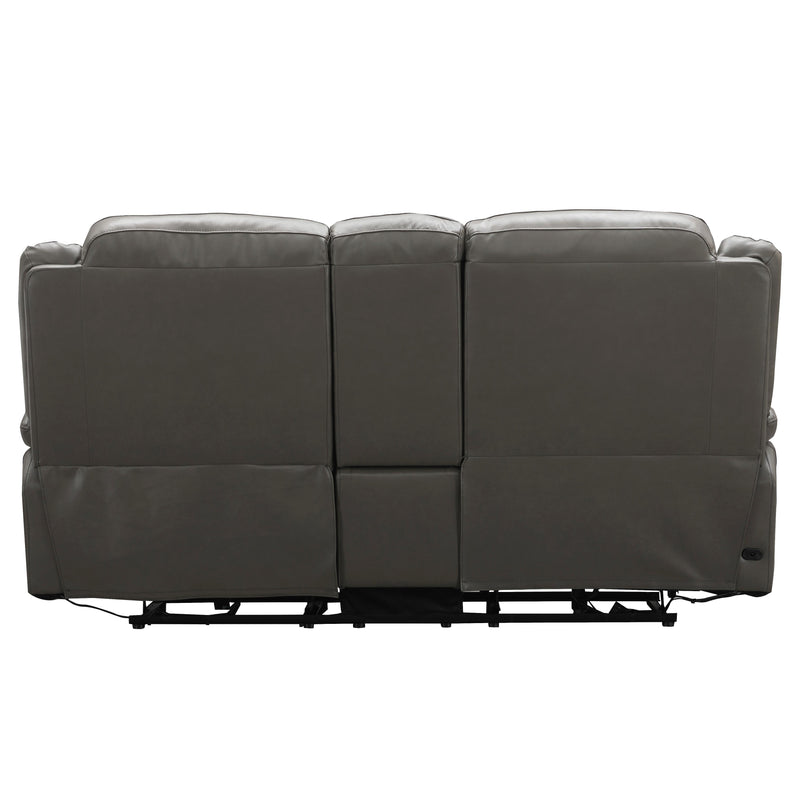 Signature Design by Ashley Faust Power Reclining Leather Match Loveseat U6570296 IMAGE 5