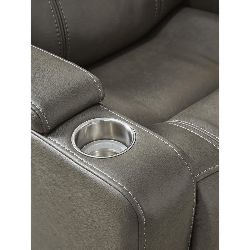 Signature Design by Ashley Crenshaw Power Leather Look Recliner 1120213 IMAGE 14