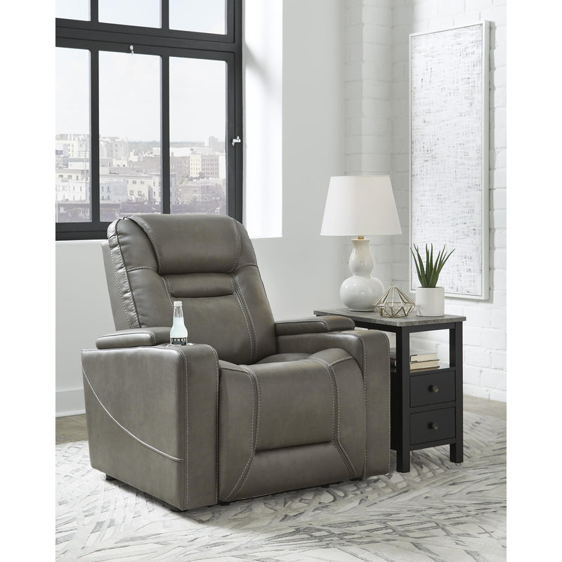 Signature Design by Ashley Crenshaw Power Leather Look Recliner 1120213 IMAGE 6