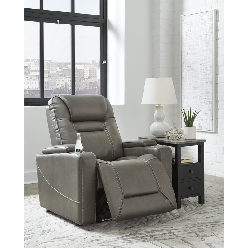 Signature Design by Ashley Crenshaw Power Leather Look Recliner 1120213 IMAGE 7