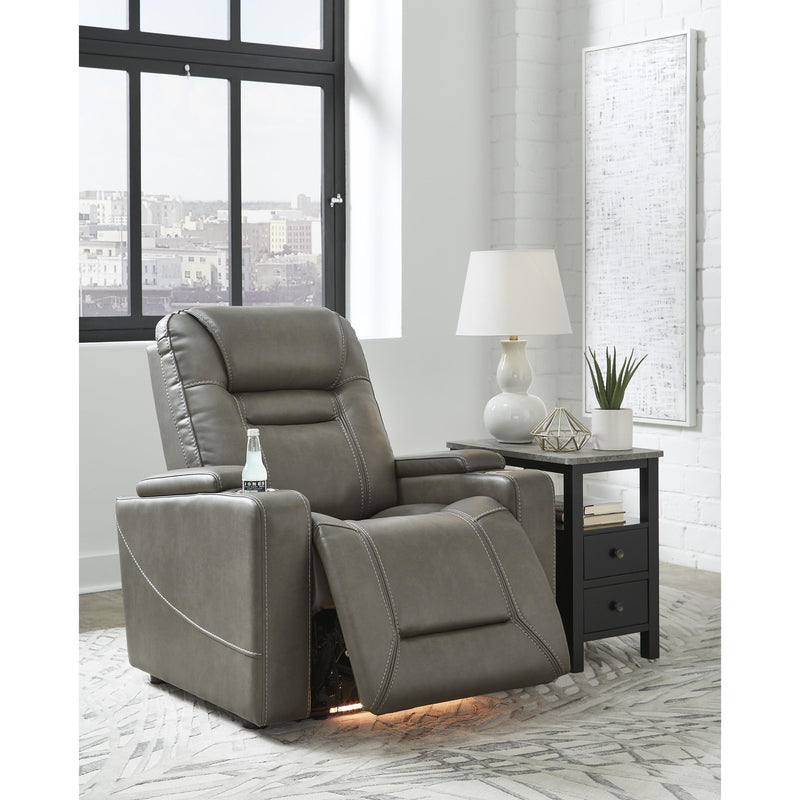 Signature Design by Ashley Crenshaw Power Leather Look Recliner 1120213 IMAGE 8