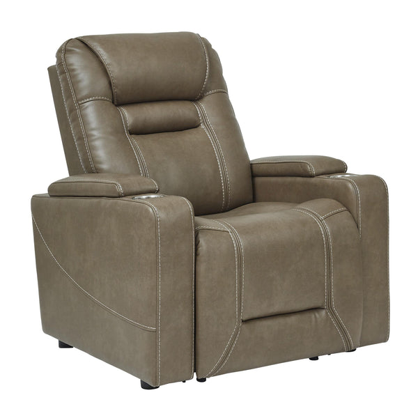 Signature Design by Ashley Crenshaw Power Leather Look Recliner 1120313 IMAGE 1