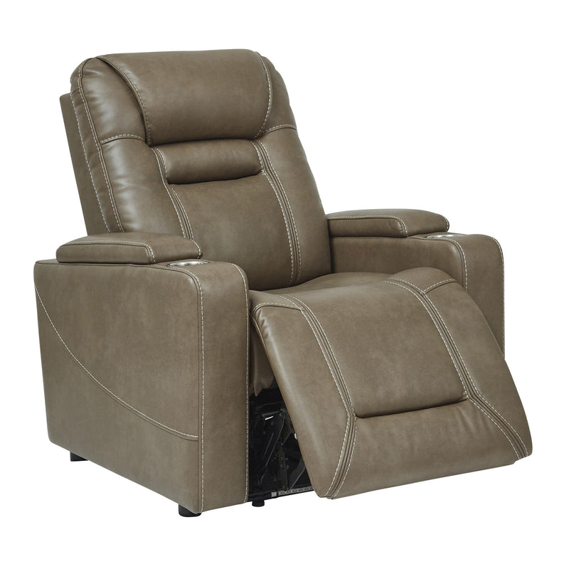 Signature Design by Ashley Crenshaw Power Leather Look Recliner 1120313 IMAGE 2