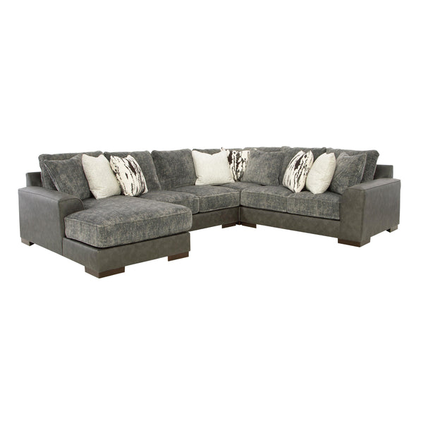 Signature Design by Ashley Larkstone Fabric and Leather Look 4 pc Sectional 1740216/1740234/1740277/1740256 IMAGE 1