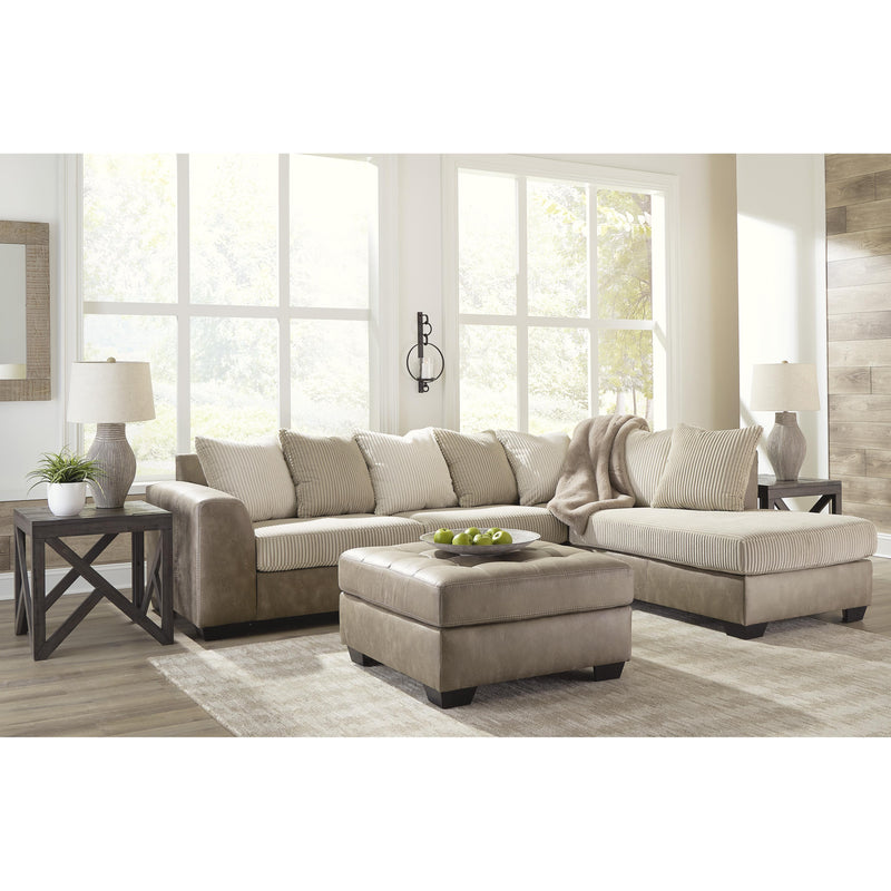 Signature Design by Ashley Keskin Fabric and Leather Look 2 pc Sectional 1840366/1840317 IMAGE 6