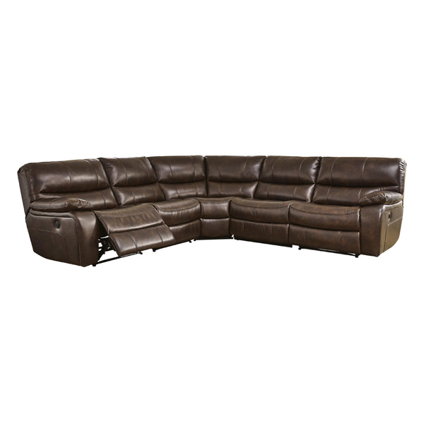 Signature Design by Ashley Mayall Power Reclining Leather Look 5 pc Sectional 6670358/6670319/6670377/6670346/6670362 IMAGE 1