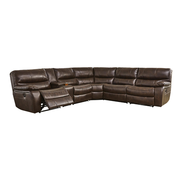Signature Design by Ashley Mayall Power Reclining Leather Look 6 pc Sectional 6670358/6670357/6670319/6670377/6670346/6670362 IMAGE 1