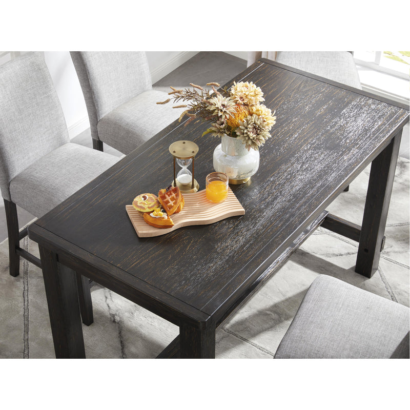 Signature Design by Ashley Jeanette Counter Height Dining Table with Trestle Base D702-13 IMAGE 5