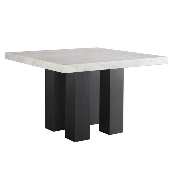 Signature Design by Ashley Square Vollardi Counter Height Dining Table with Marble Top D728-13T/D728-13B IMAGE 1