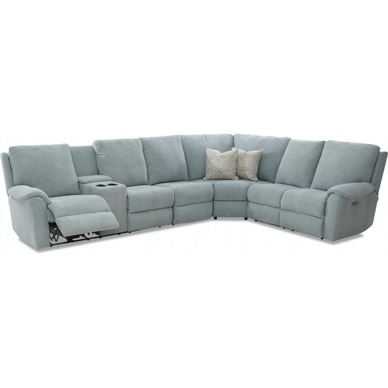 Klaussner Davos Reclining Fabric 4 pc Sectional 94003L CRLSRLSSEW IMAGE 2