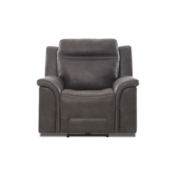 Klaussner Huxley-6 Power Fabric Recliner Huxley-6 US Recliner - Dominic Charcoal IMAGE 1