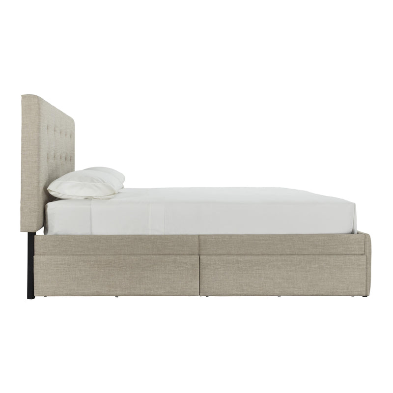 Signature Design by Ashley Gladdinson King Upholstered Platform Bed with Storage B092-82/B092-51 IMAGE 4