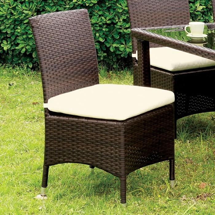 Furniture of America Outdoor Seating Dining Chairs CM-OT1824WH-SC-2PK IMAGE 2
