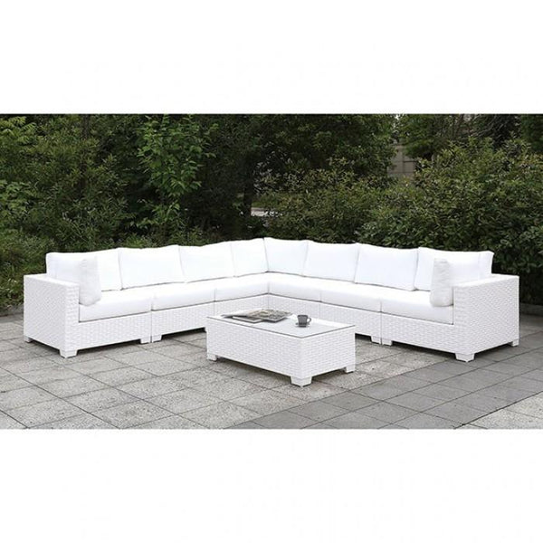 Furniture of America Outdoor Seating Sets CM-OS2128WH-SET8 IMAGE 1