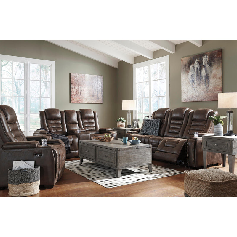Signature Design by Ashley Game Zone Power Reclining Leather Look Sofa 3850115C IMAGE 20