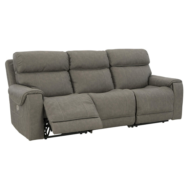 Signature Design by Ashley Starbot Power Reclining Leather Look Sofa 2350158/2350146/2350162 IMAGE 1