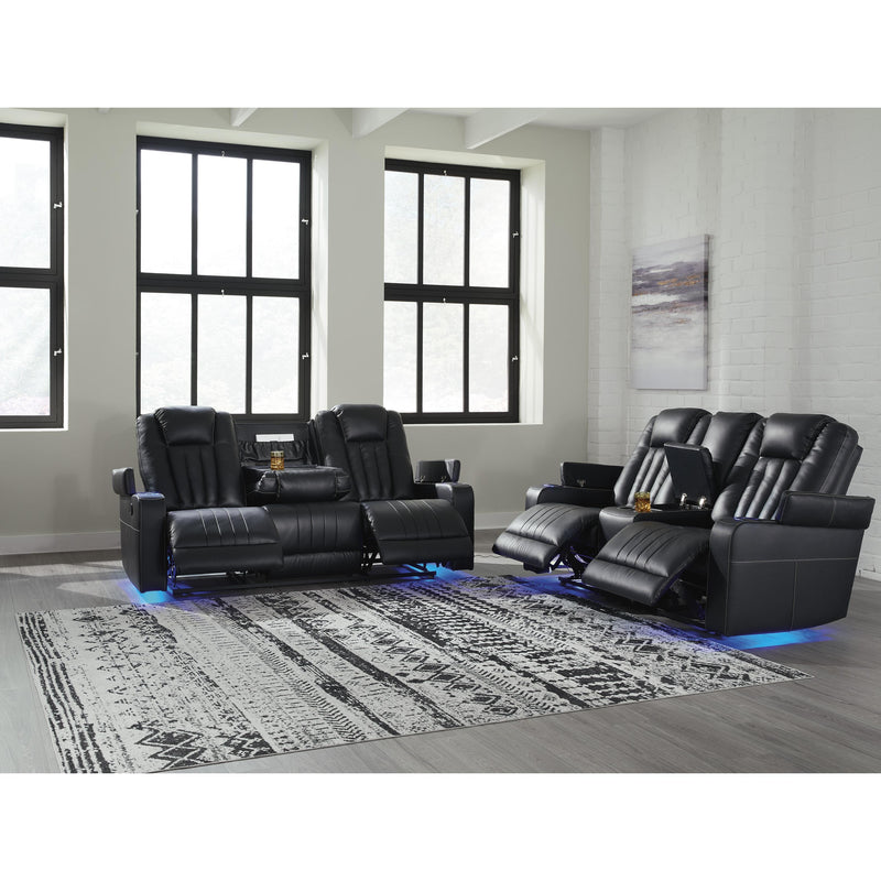 Signature Design by Ashley Center Point Reclining Leather Look Sofa 2400489 IMAGE 11
