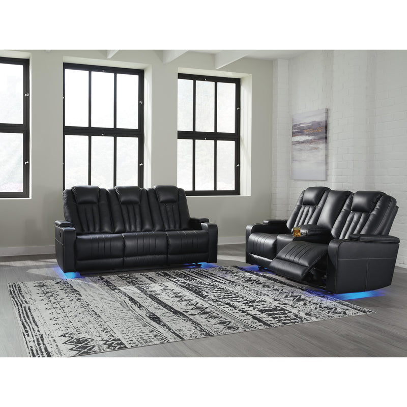 Signature Design by Ashley Center Point Reclining Leather Look Sofa 2400489 IMAGE 12