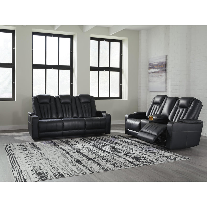 Signature Design by Ashley Center Point Reclining Leather Look Sofa 2400489 IMAGE 8