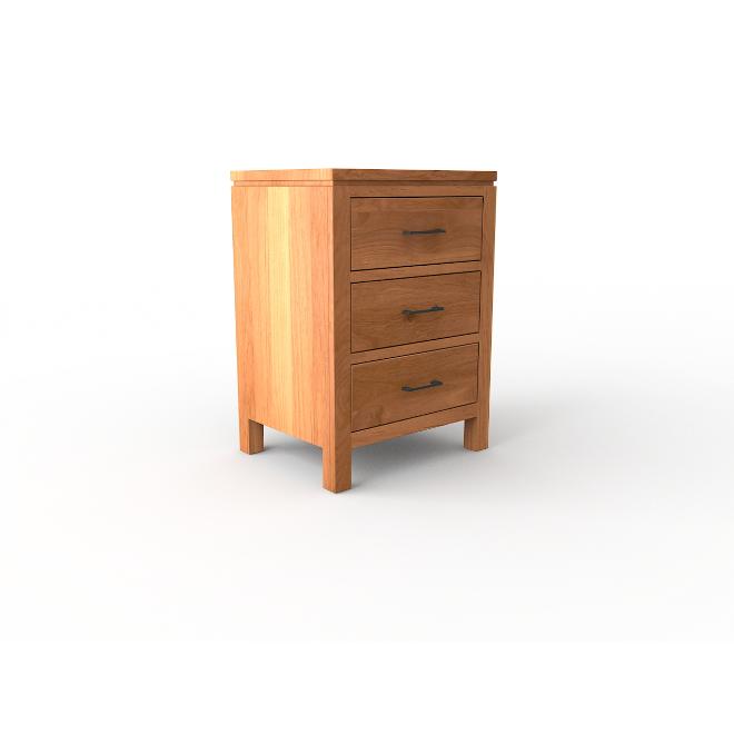 Archbold Furniture 2 West 3-Drawer Nightstand 6322N-M IMAGE 2