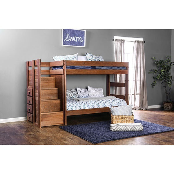 Furniture of America Kids Beds Bunk Bed AM-BK102-BED-SLAT IMAGE 1