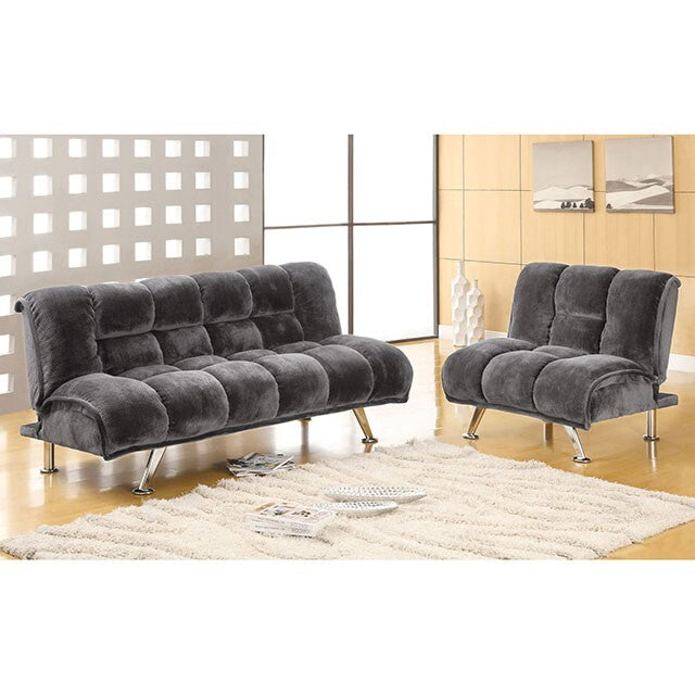 Furniture of America Marbelle Futon CM2904GY IMAGE 2
