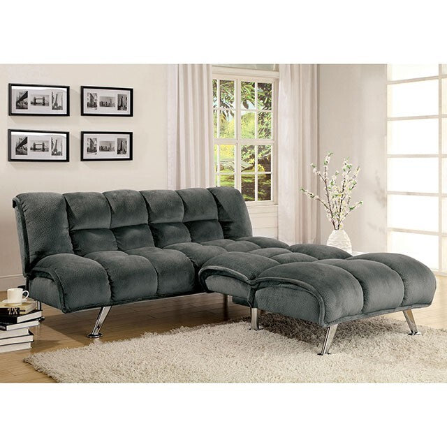 Furniture of America Marbelle Futon CM2904GY IMAGE 3