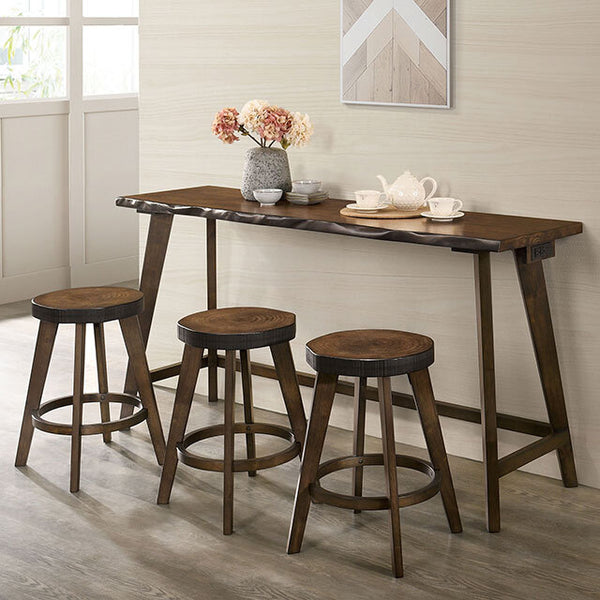 Furniture of America Missoula 4 pc Counter Height Dinette CM3129PT-4PK IMAGE 1