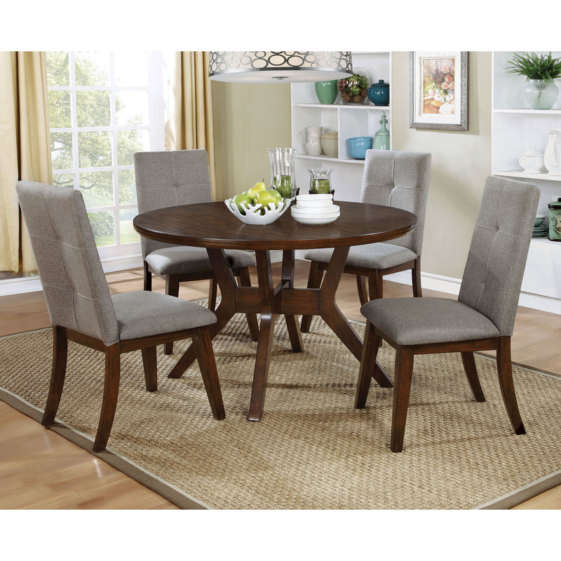 Furniture of America Round Abelone Dining Table CM3354RT-VN IMAGE 2