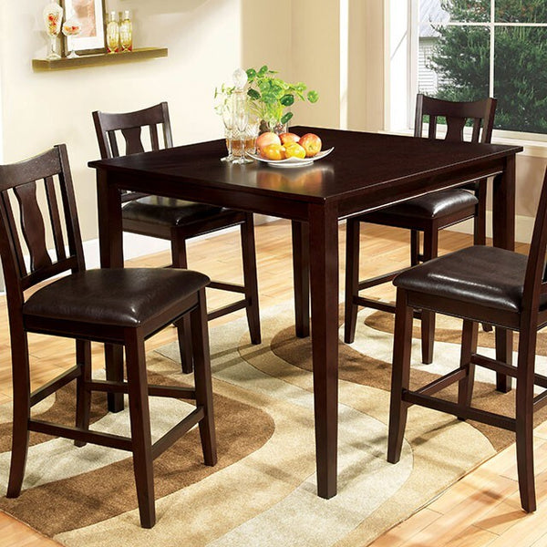 Furniture of America West Creek 5 pc Counter Height Dinette CM3888PT-5PK IMAGE 1