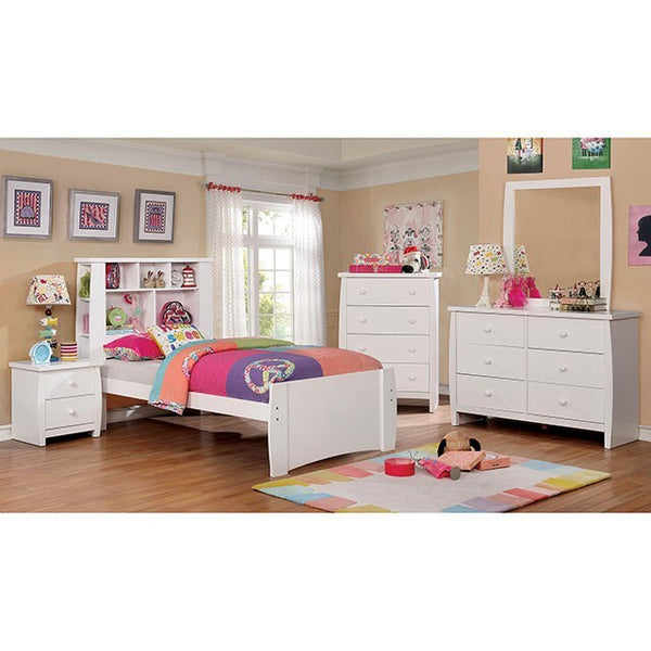 Furniture of America Marlee Twin Bed CM7651WH-T-BED IMAGE 1