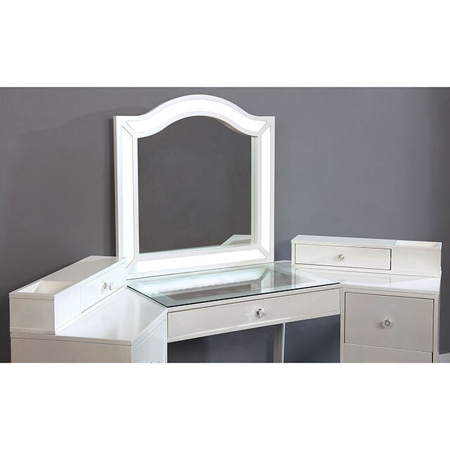 Furniture of America Tracie Vanity Set FOA-DK5686WH-PK IMAGE 5