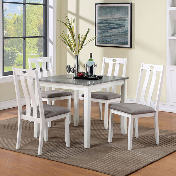 Furniture of America Dunseith 5 pc Dinette FOA3388T-5PK IMAGE 1