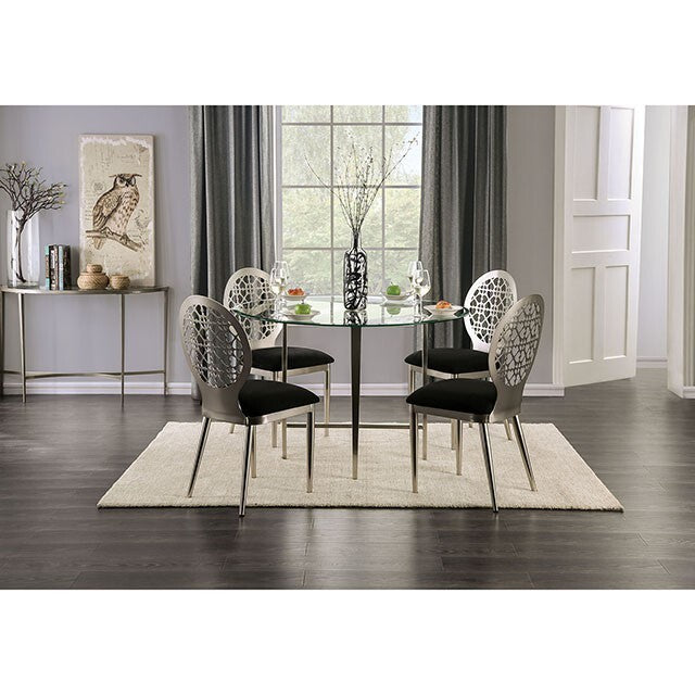 Furniture of America Round Abner Dining Table FOA3743T-TABLE IMAGE 2