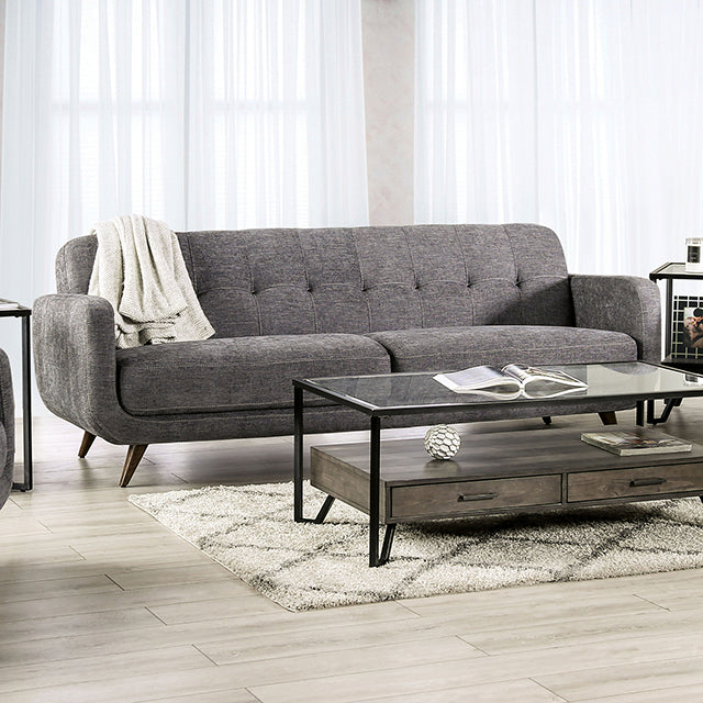 Furniture of America Siegen Stationary Fabric Sofa SM6044-SF IMAGE 1