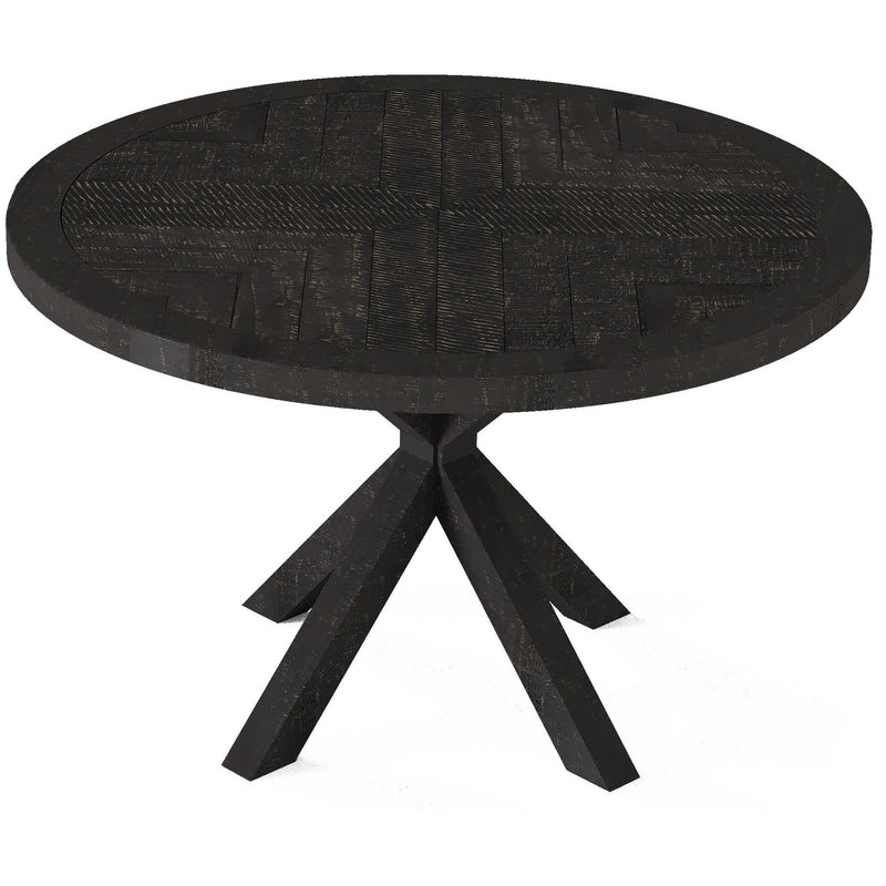 Flexsteel Round Chevron Dining Table W1004-834 IMAGE 2